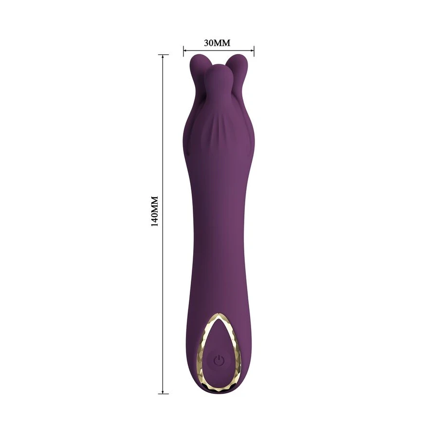 PRETTY LOVE - LUNAO RECHARGEABLE VIBRATOR 10 FUNCTIONS PURPLE